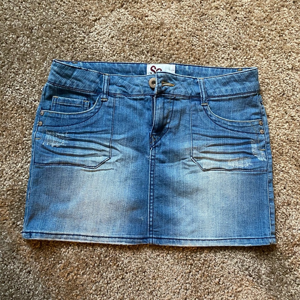 SO Denim Miniskirt Size 9